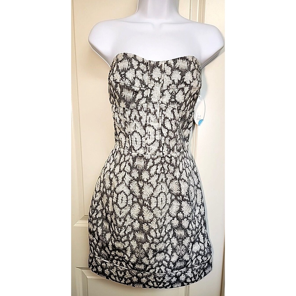 NWT Kirribilla San Francisco Dress Strapless Corset Silver Gray Size 6 MSRP $385